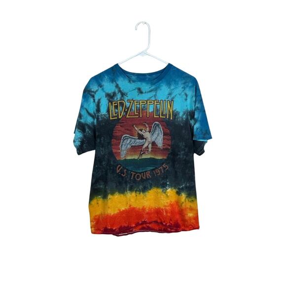 Led Zeppelin Tops - Led Zeppelin Tie Dye Band Tee size L